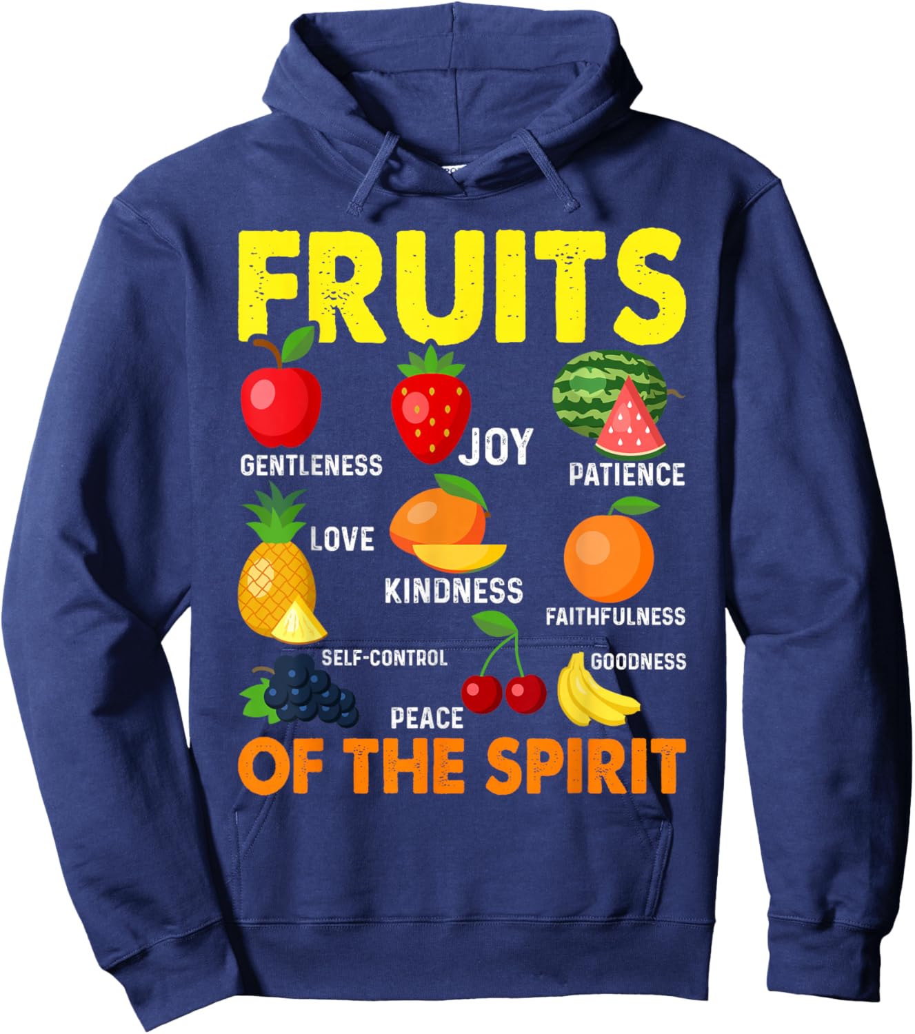 Fruit Of The Spirit Fruit Colorful Summer Vacation Hoodie - Hoodie | Navy