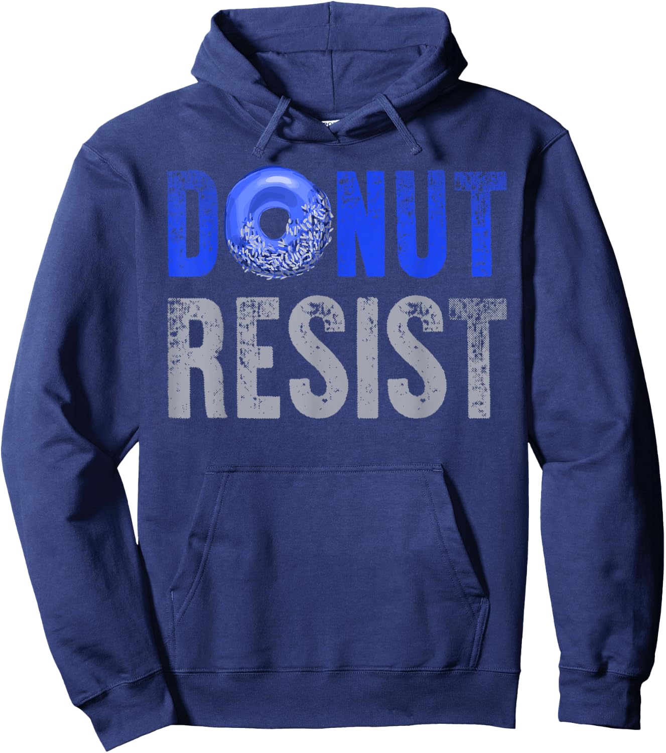 Police Officer Thin Blue Line Donut Resist Joke Gift Hoodie - Hoodie | Navy