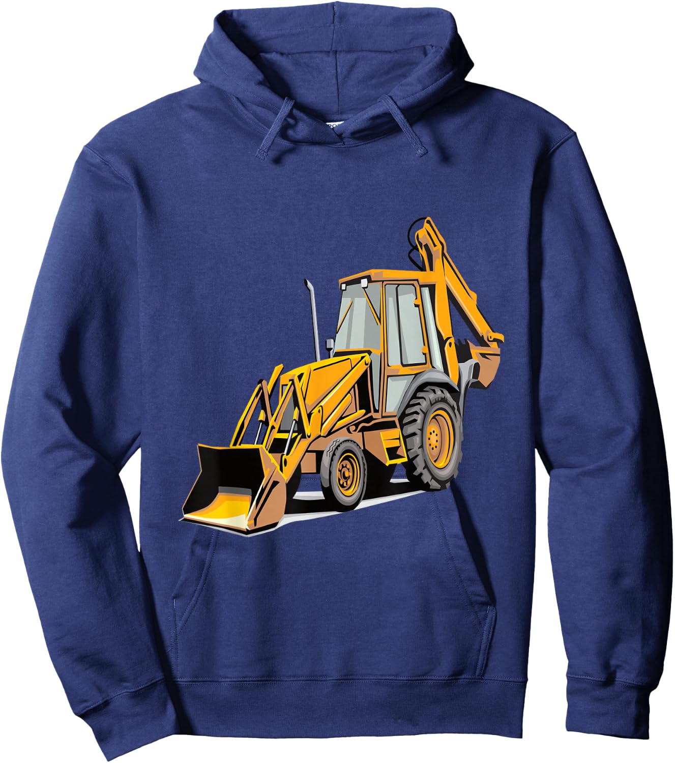 Backhoe Excavator Construction Vehicle Heavy Equipment Hoodie - Hoodie | Navy