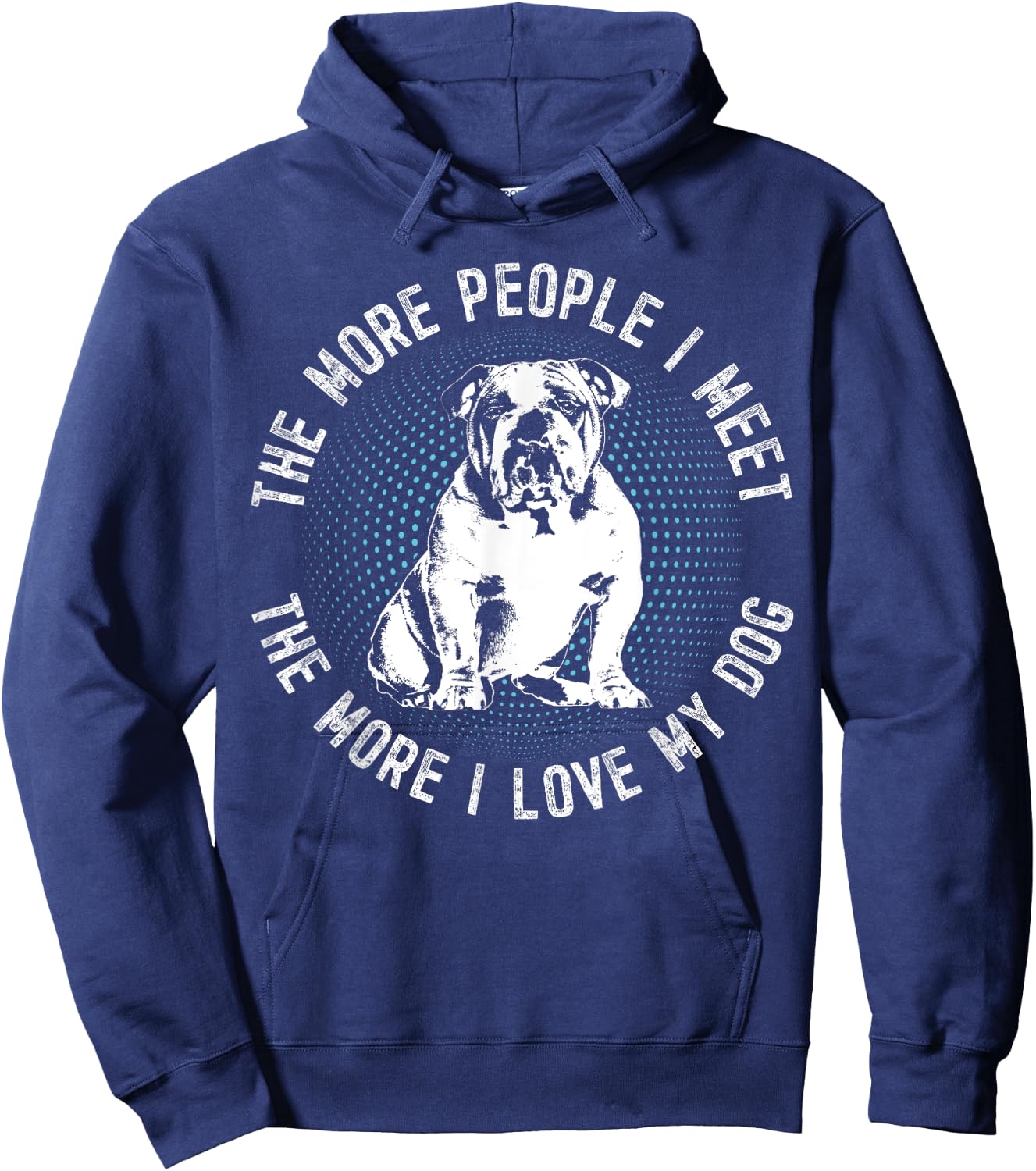 99 Gifts English Bulldog British Bulldog -Adults Hoodie - Hoodie | Navy