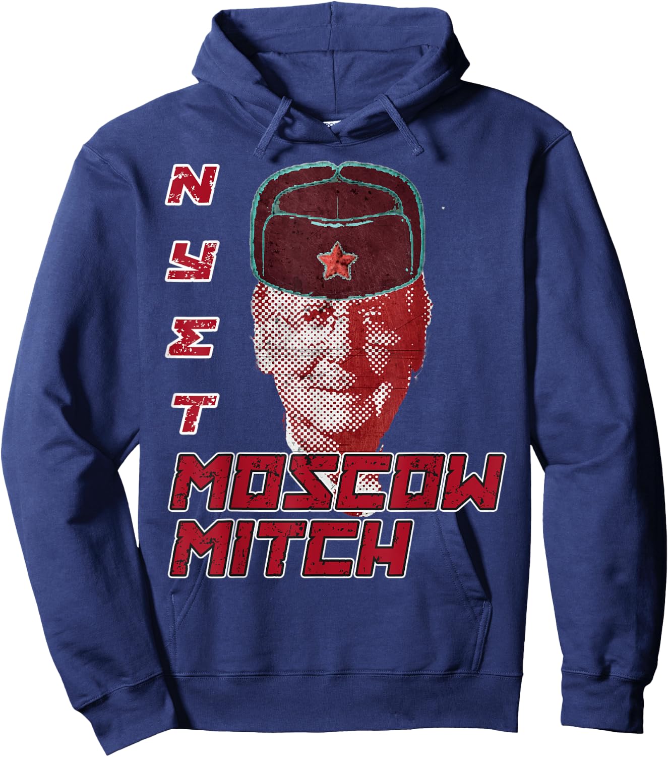Moscow Mitch McConnell Nyet Hoodie - Hoodie | Navy
