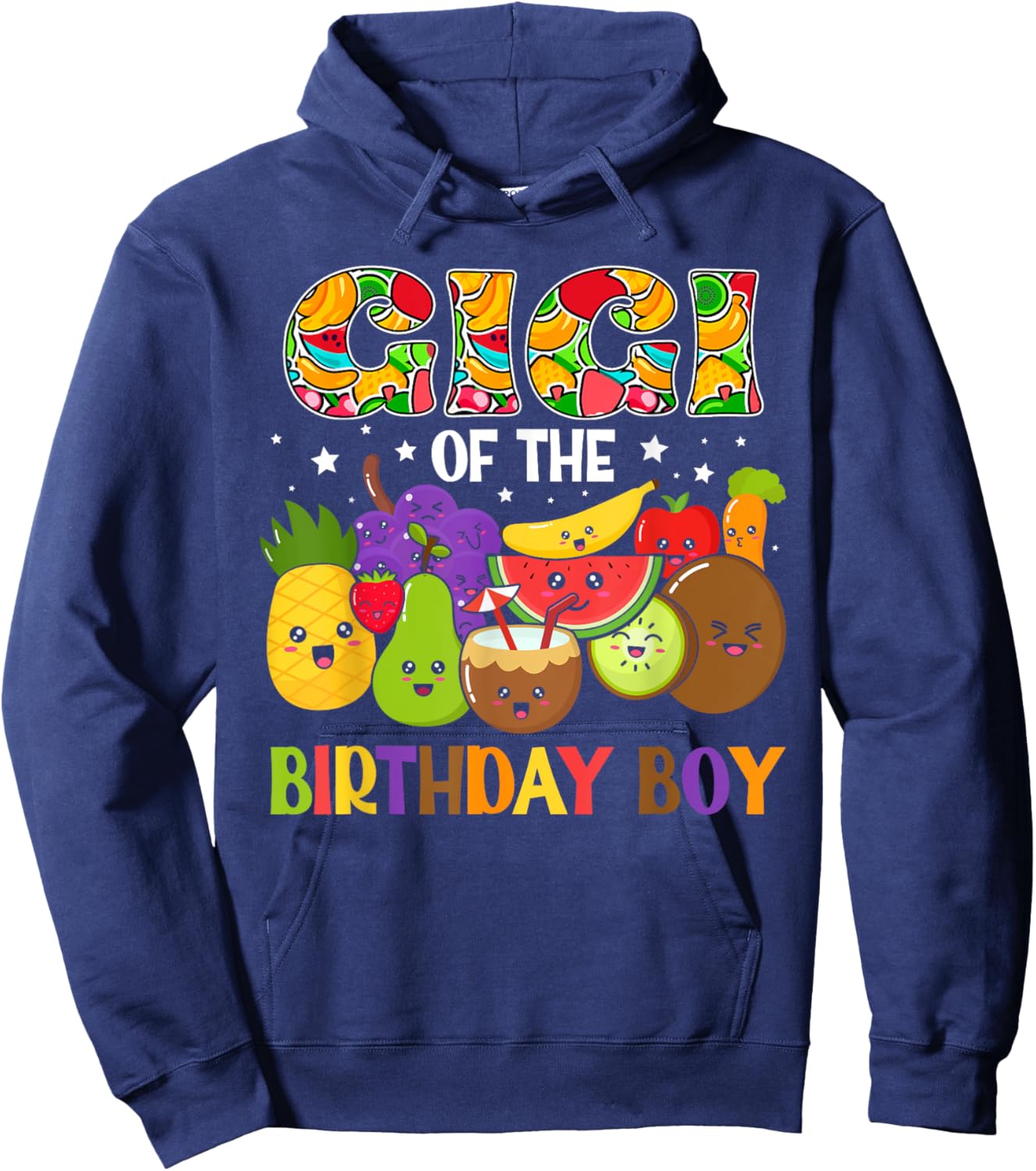Gigi of The Birthday Boy Family Fruit Birthday Hoodie - Hoodie | Navy