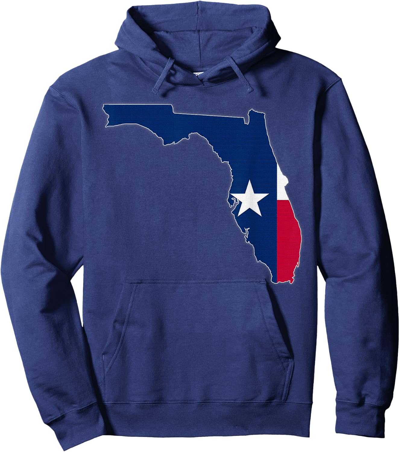 FLORIDA STATE MAP TEXAS TX Flag Roots Men Women Gift Hoodie - Hoodie | Navy