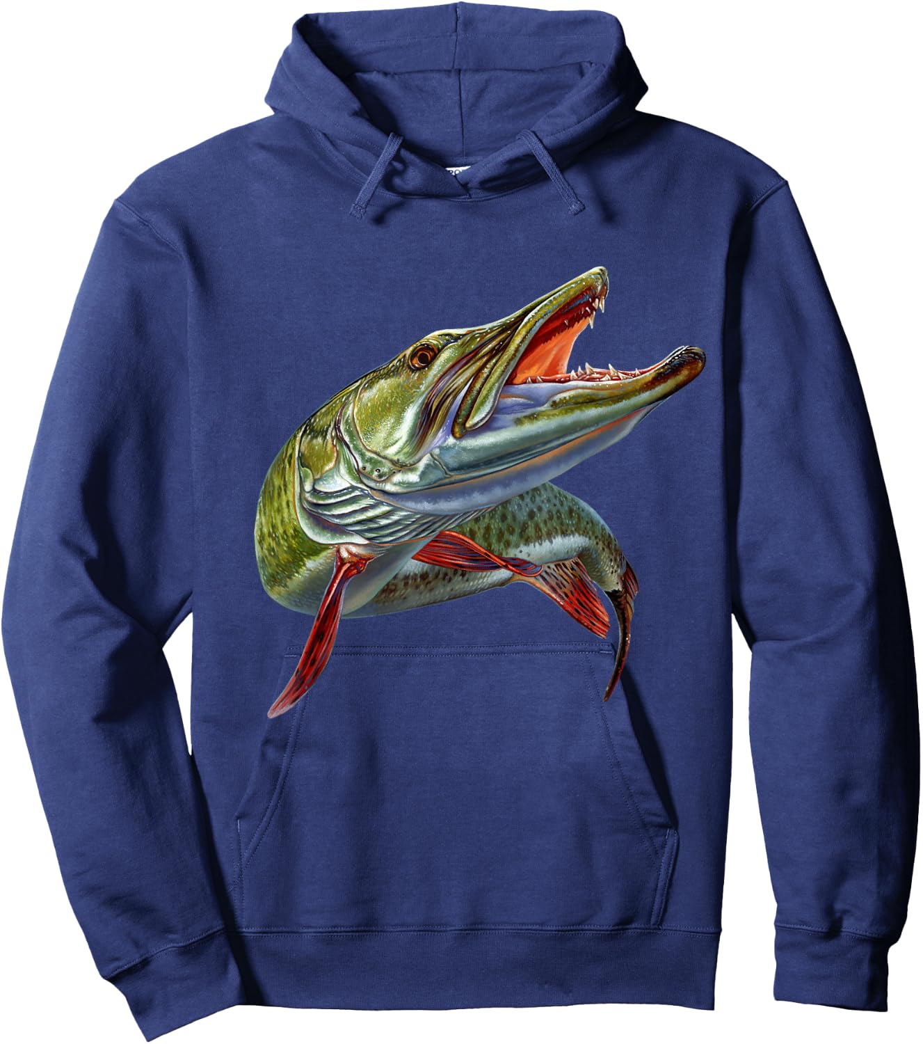 Muskie Hunter Musky Fisherman Lure Fly Fishing Novelty Gifts Hoodie - Hoodie | Navy