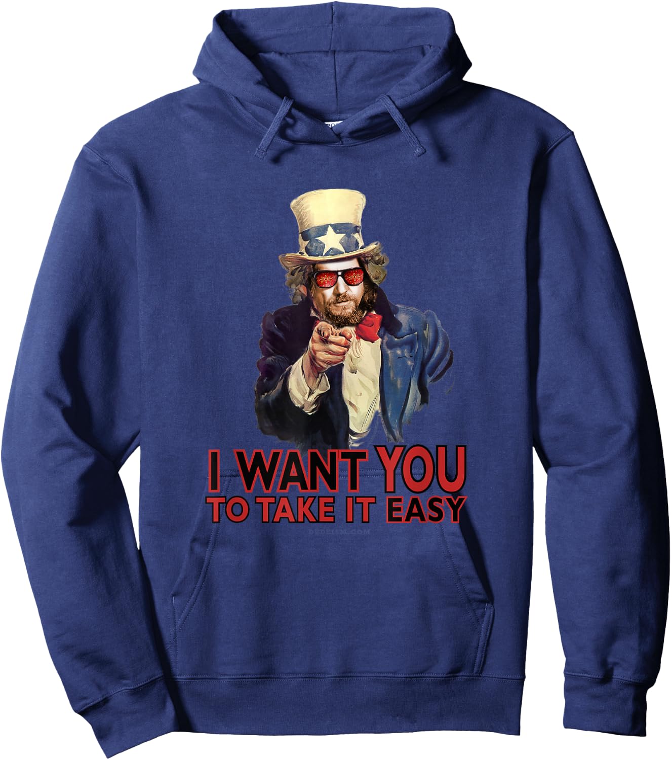 Dude I Want You to Take It Easy Shirt Hoodie - Hoodie | Navy