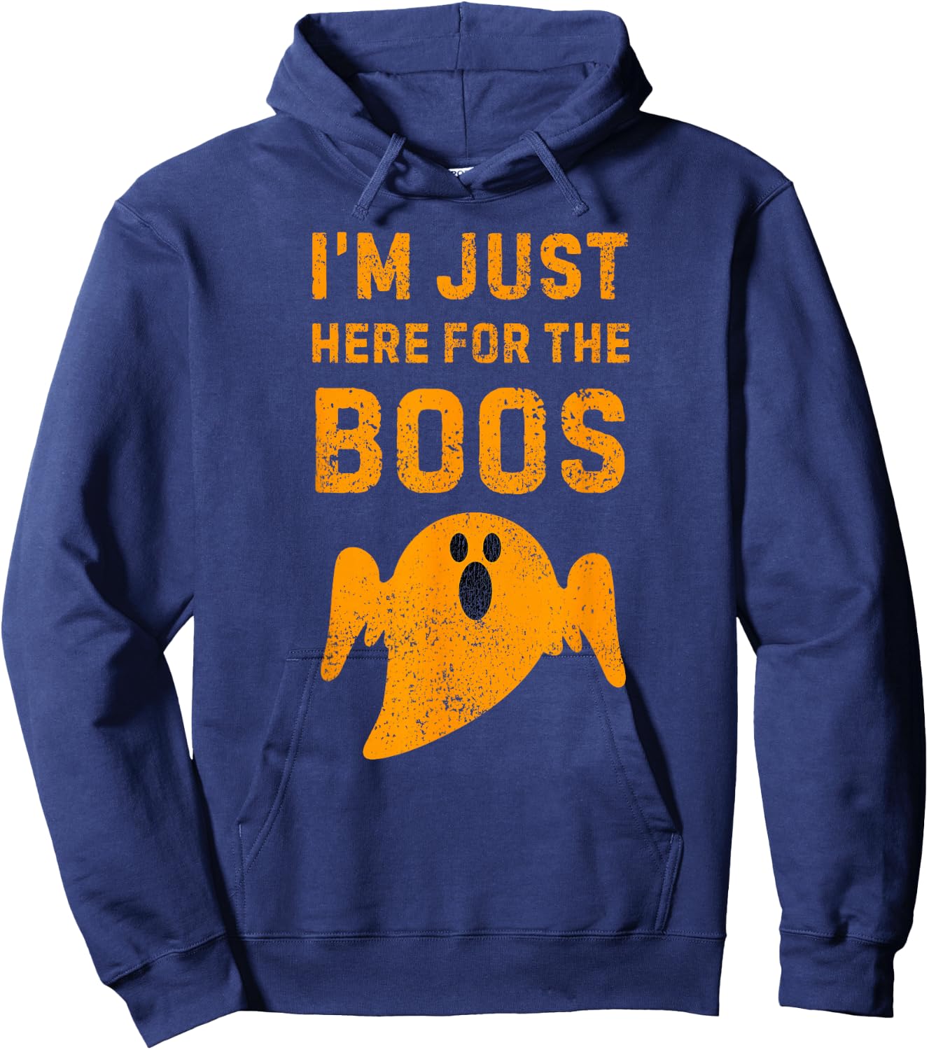I'm Just Here for the Boos Shirt, Booze Halloween Hoodie - Hoodie | Navy