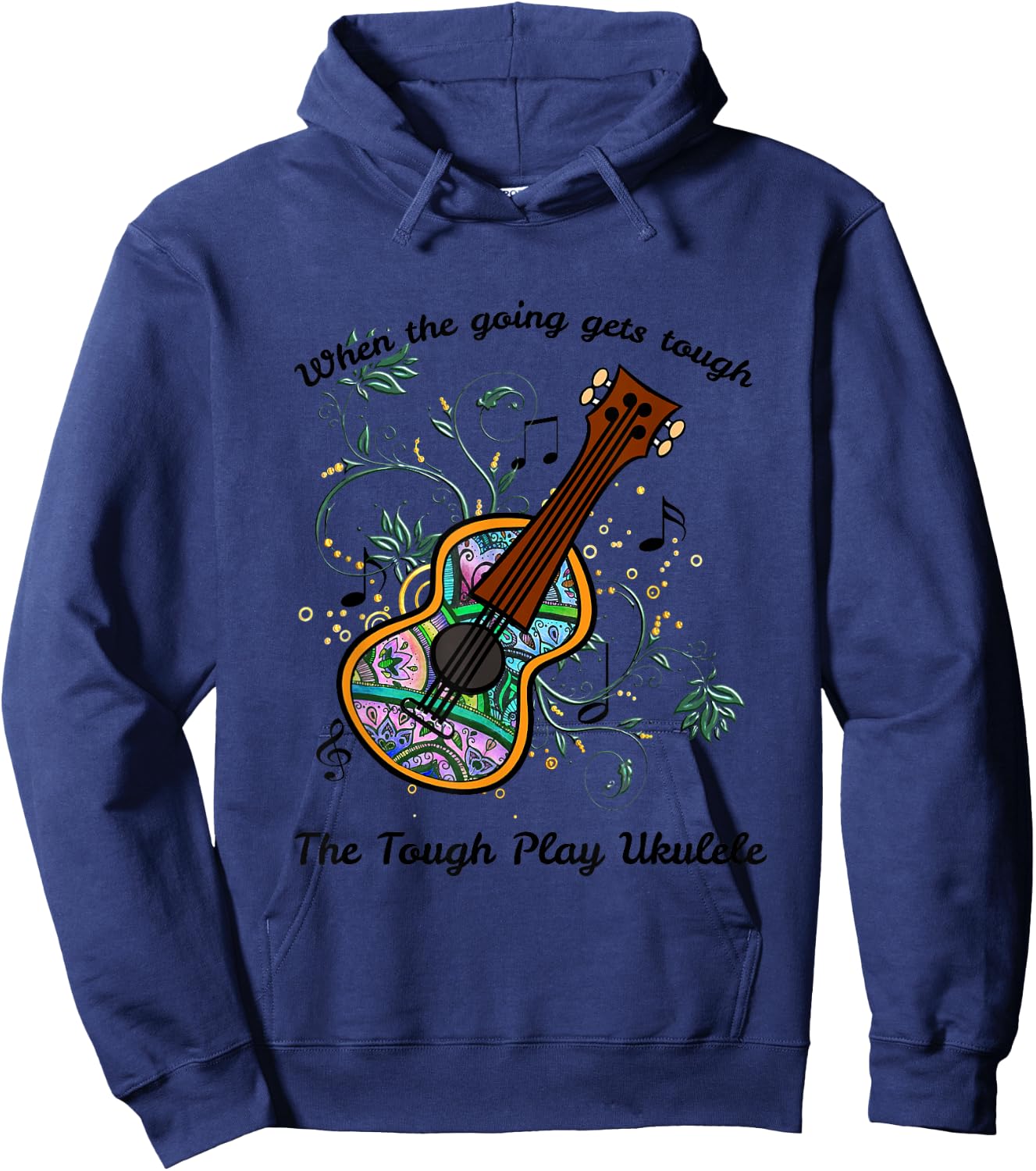 The Tough Play Ukulele Hoodie - Hoodie | Navy