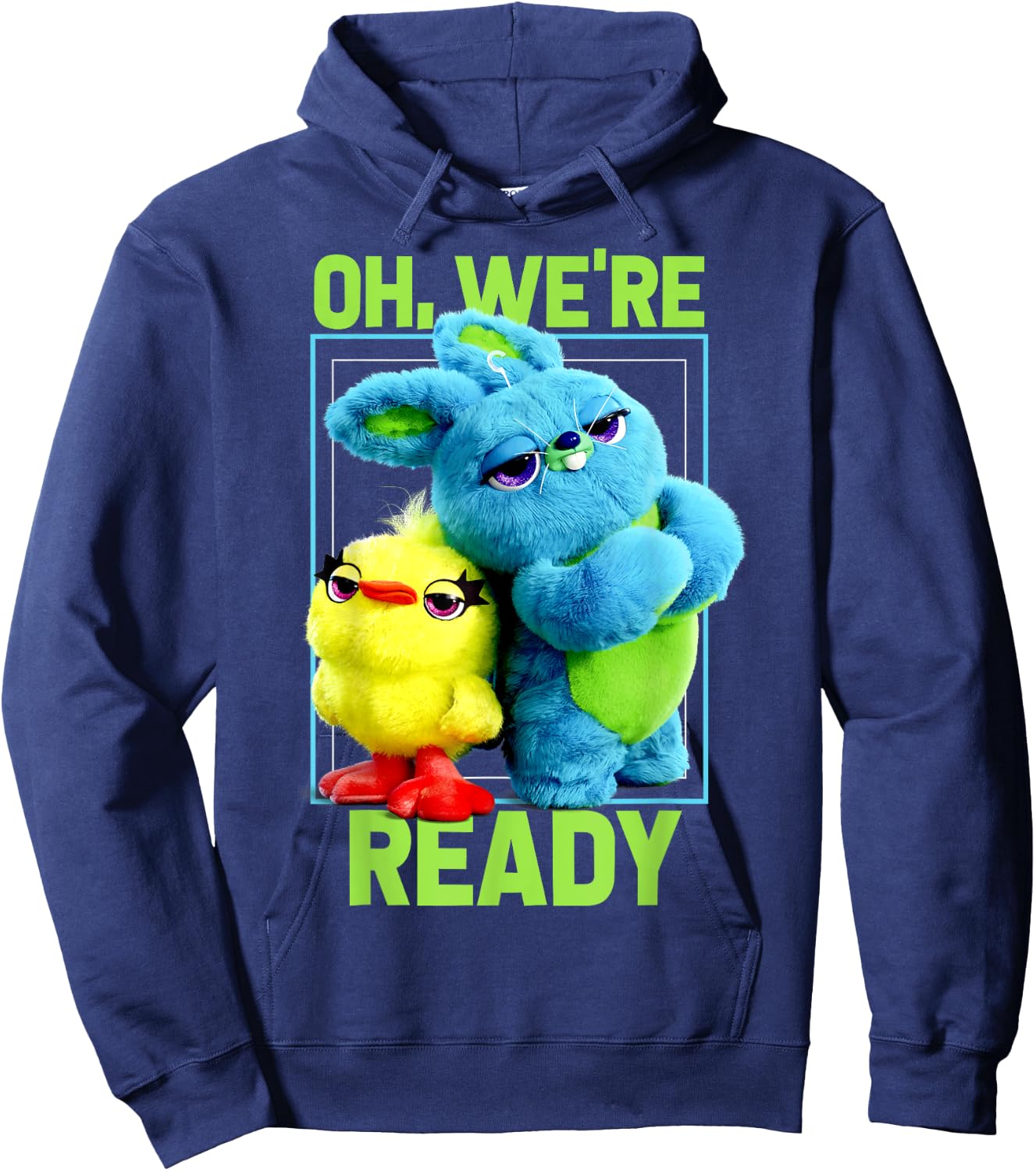 Pixar Toy Story 4 Ducky & Bunny Oh, We're Ready Hoodie - Hoodie | Navy