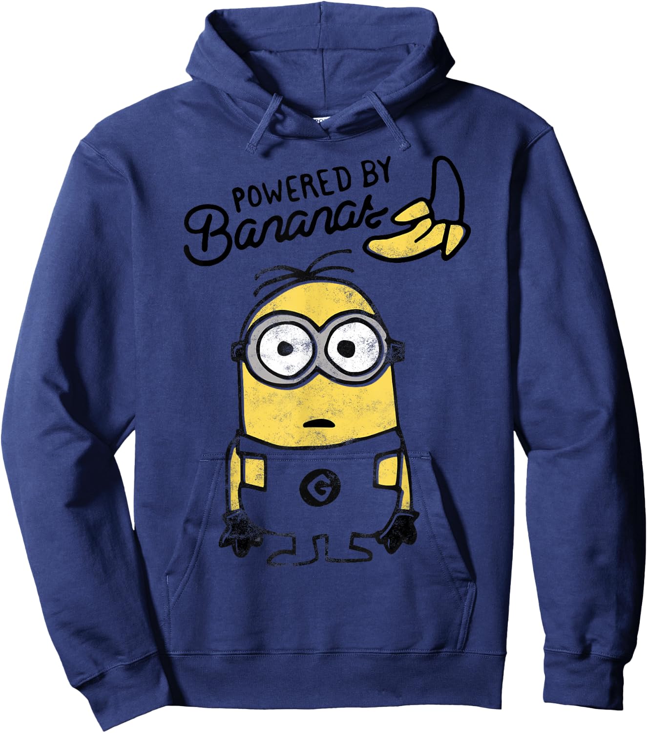Despicable Me Minions Powered by Bananas Graphic Hoodie - Hoodie | Navy