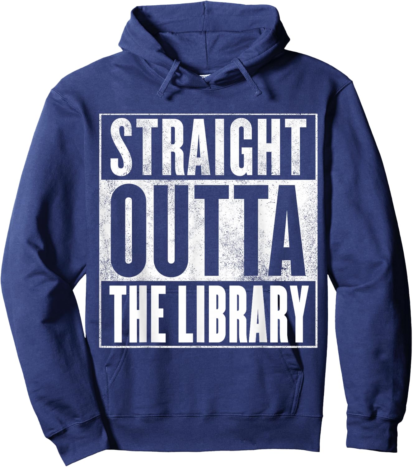 Library - Straight Outta The Library Hoodie - Hoodie | Navy