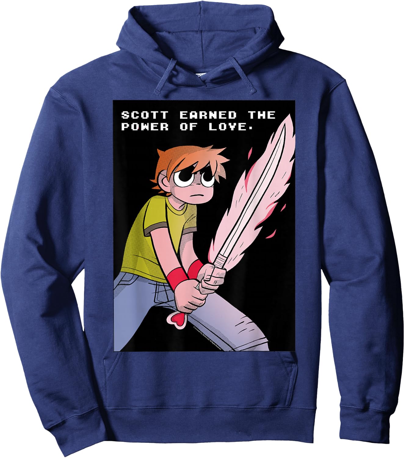 Scott Pilgrim Vs. The World Earned The Power of Love Hoodie - Hoodie | Navy