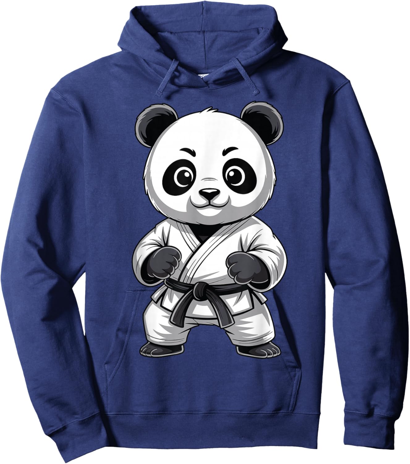 Panda Karate Judo Japan Japanese Funny Panda Graphic Hoodie - Hoodie | Navy