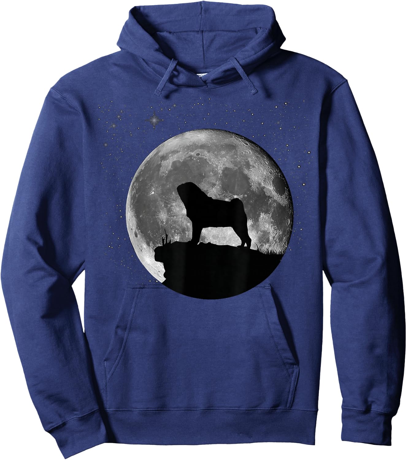 Pug Puggie-Dog Hoodie - Hoodie | Navy