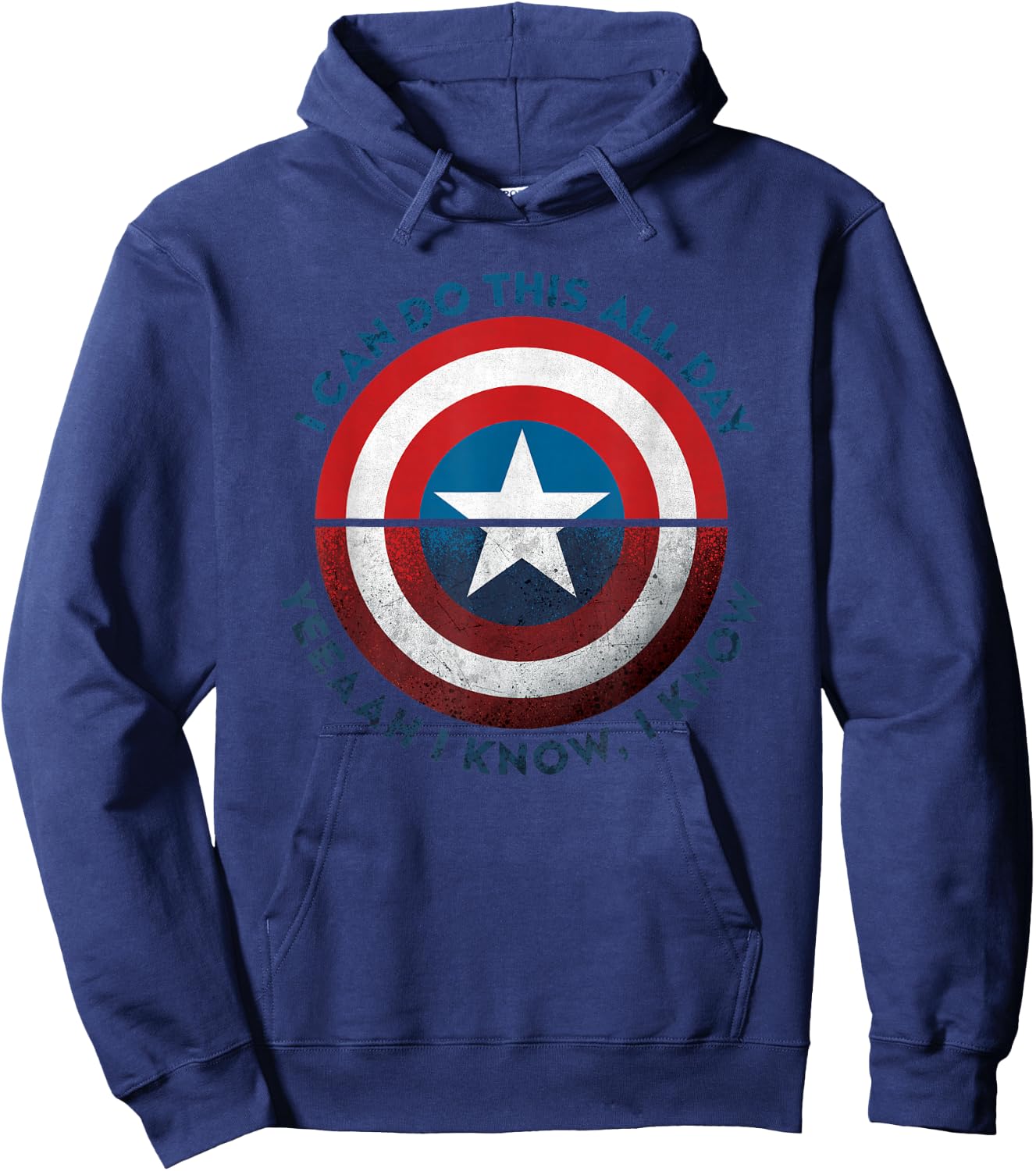 Avengers: Endgame Captain America Can Do This All Day Hoodie - Hoodie | Navy