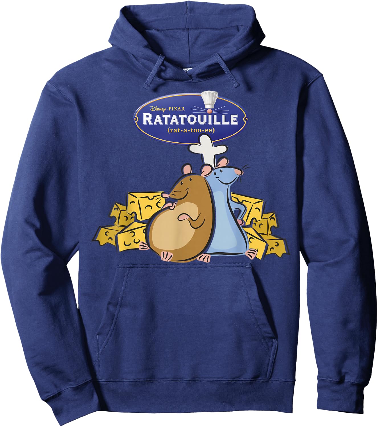 Disney Pixar Ratatouille Title Logo Poster Hoodie - Hoodie | Navy