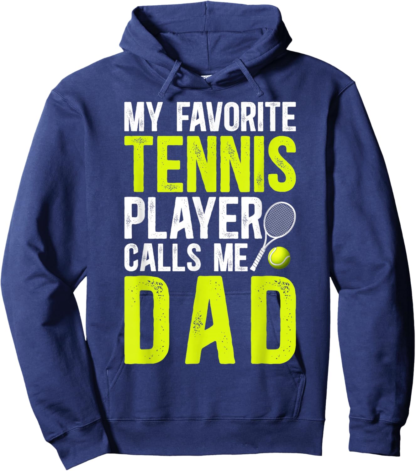 Proud Tennis Dad Of A Tennis Player Dad Tennis Father Hoodie - Hoodie | Navy