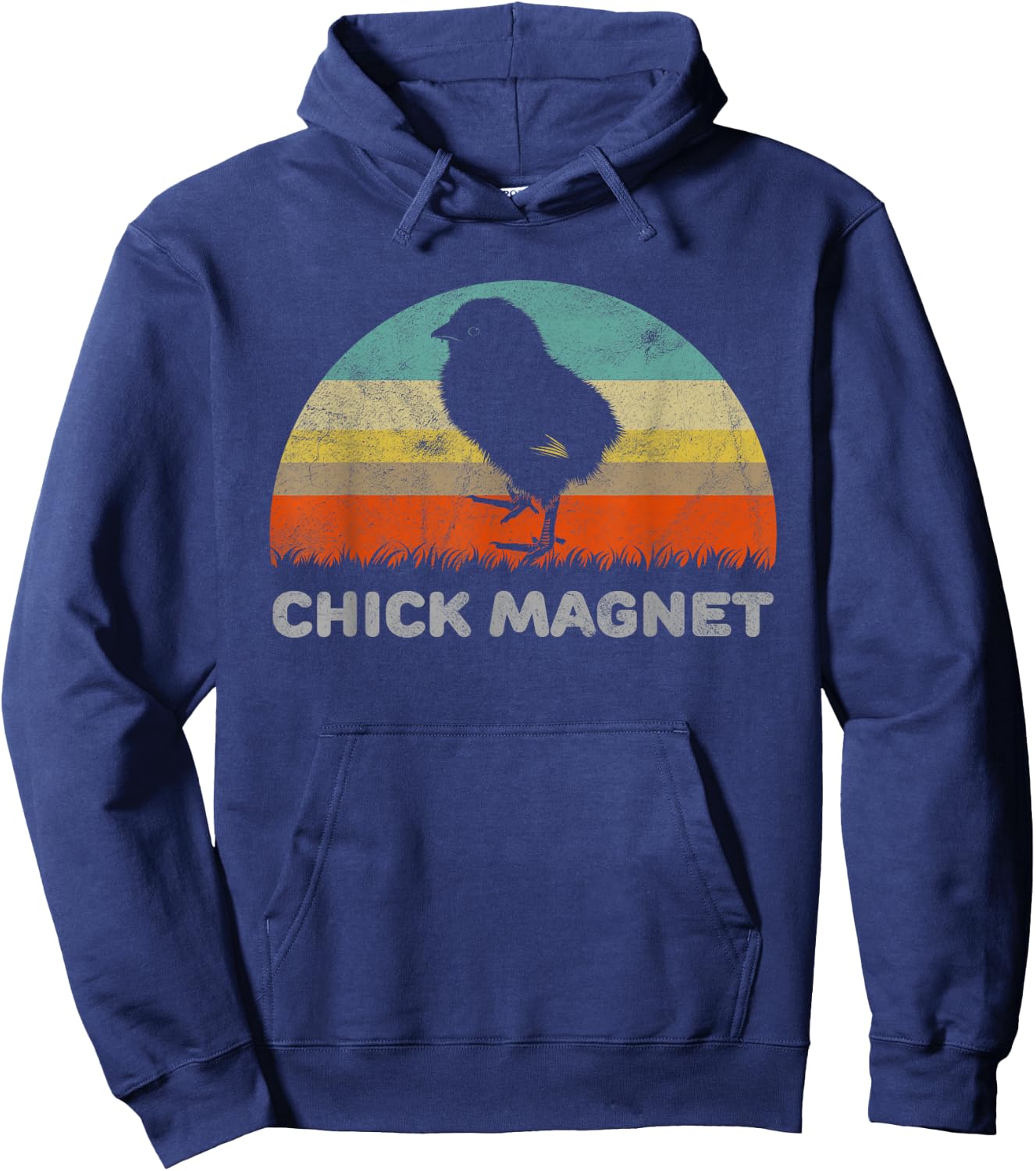 Funny Retro Style Chick Magnet Hoodie - Hoodie | Navy