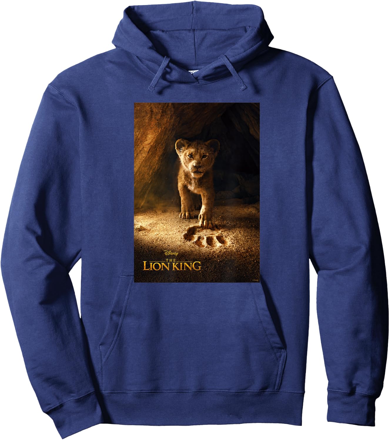Disney The Lion King Simba Paw Live Action Poster Hoodie - Hoodie | Navy