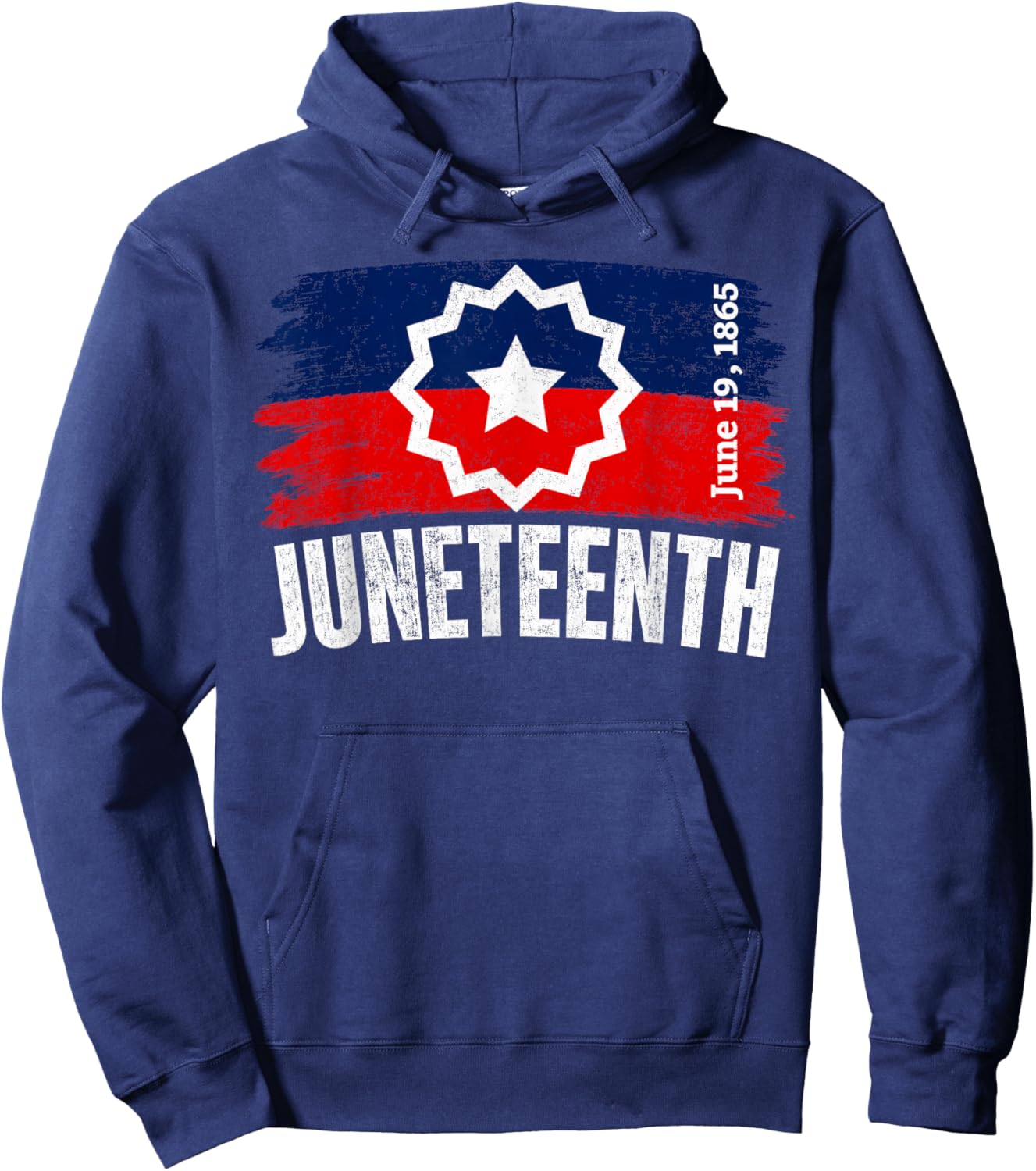 Juneteenth Flag Shirts Men Women Hoodie - Hoodie | Navy