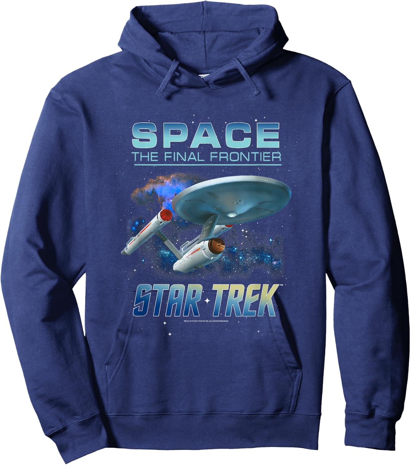 Star Trek Original Series The NCC-1701 Intro Hoodie - Hoodie | Navy