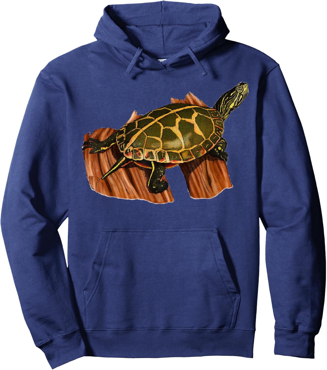 Painted Turtle Shirt - Gift Turtle Lovers Hoodie - Hoodie | Navy