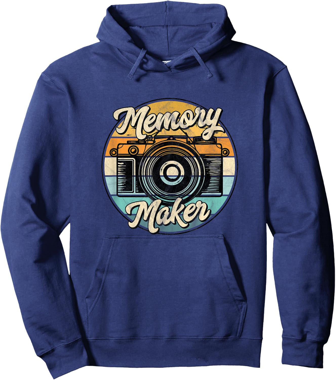 Photography Lover's Memory Maker - Distressed Photographer Hoodie - Hoodie | Navy