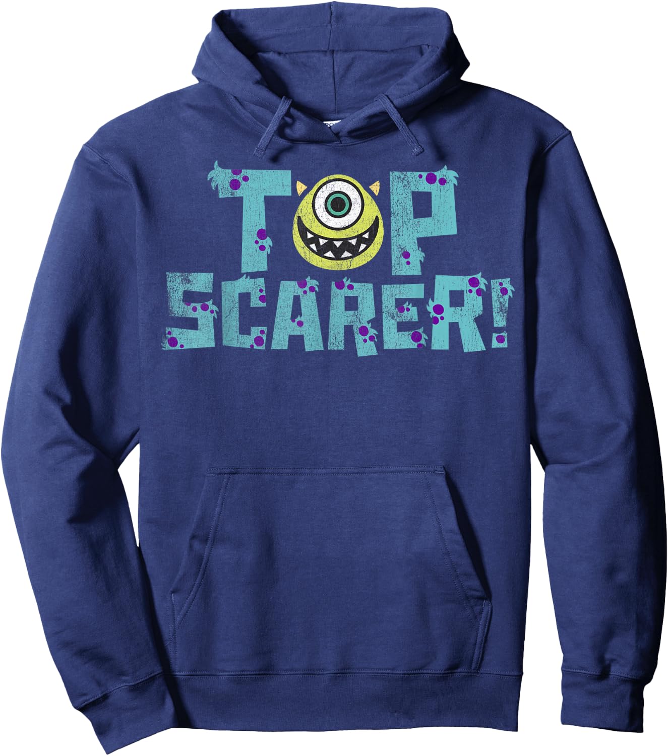 Disney Pixar Monsters Inc. Mike Wazowski Top Scarer Hoodie - Hoodie | Navy