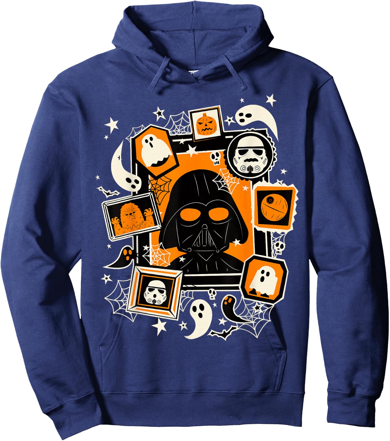 Star Wars Darth Vader And Ghosts Halloween Poster Hoodie - Hoodie | Navy