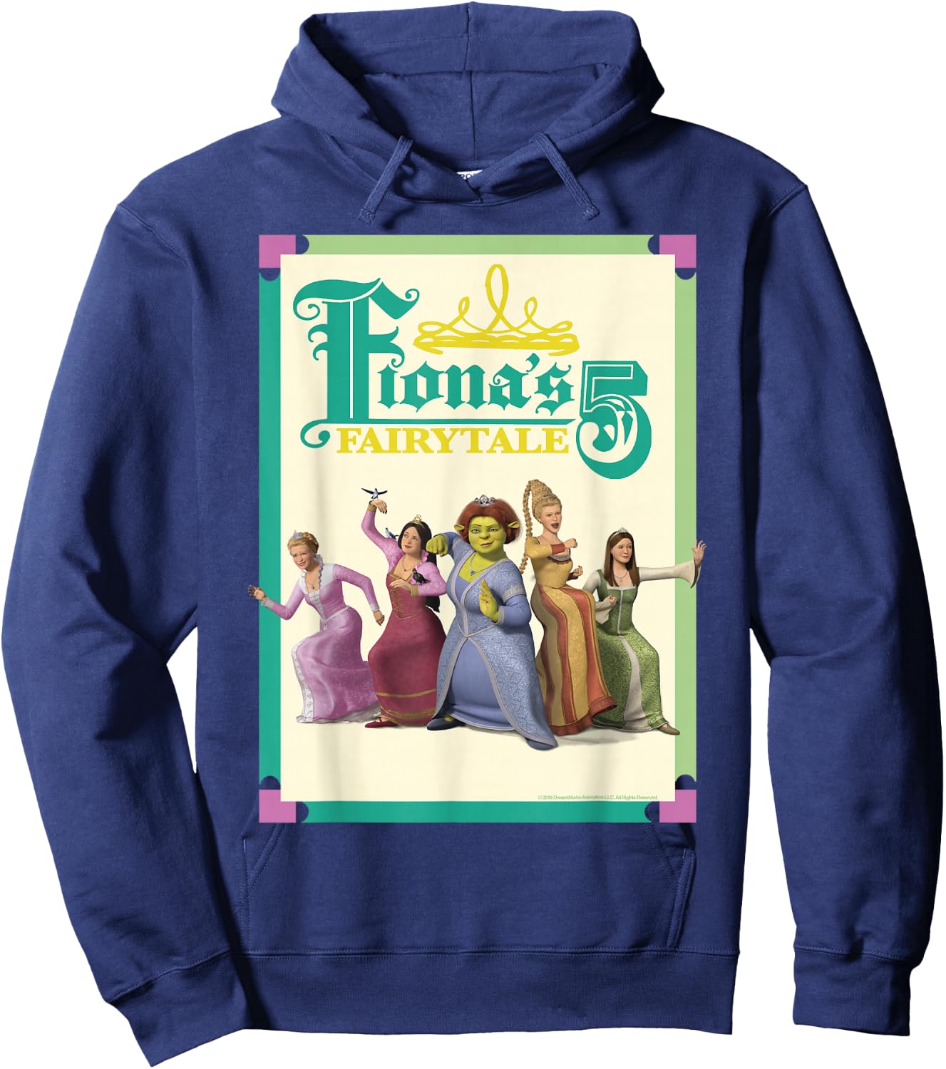 Shrek The Third Princess Fiona's Fairytale 5 Group Hoodie - Hoodie | Navy