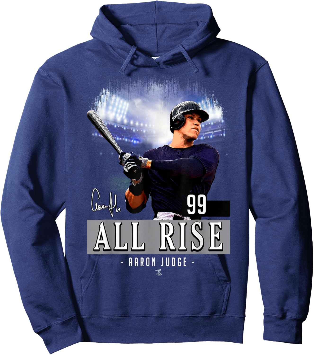 Aaron Judge All Rise New York Baseball MLBPA Hoodie - Hoodie | Navy