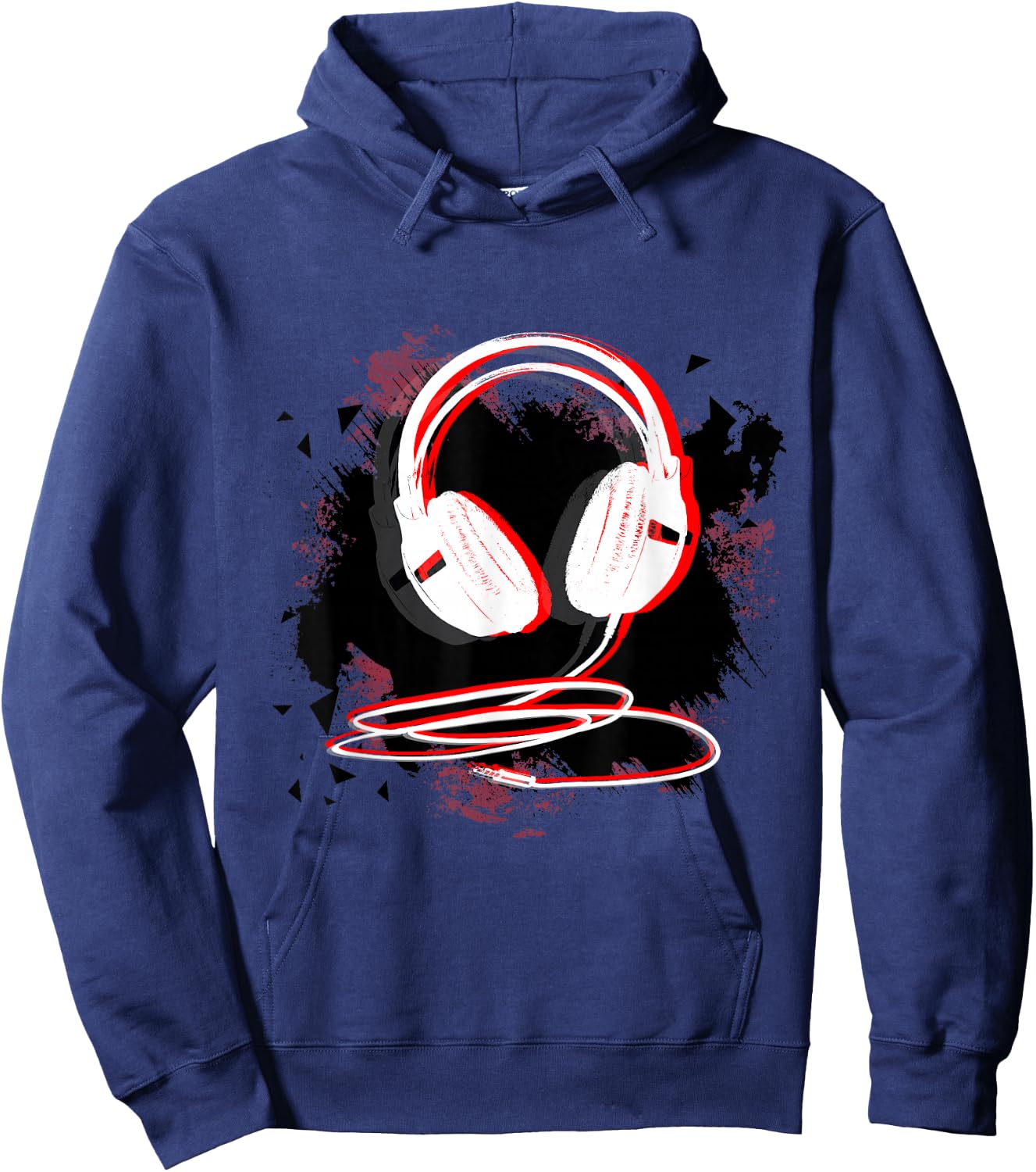 Music Sound Headphones DJ Gift Hoodie - Hoodie | Navy
