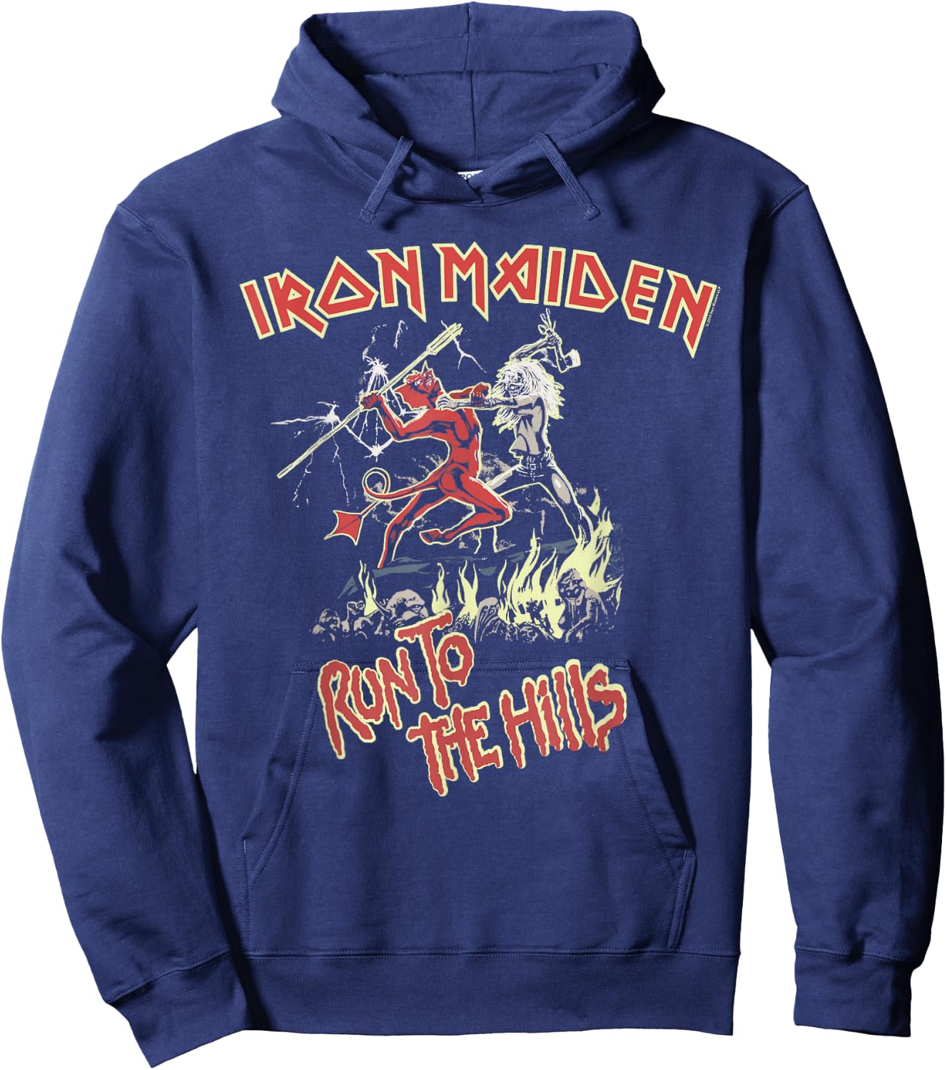 Iron Maiden - Run to the Hills Hoodie - Hoodie | Navy