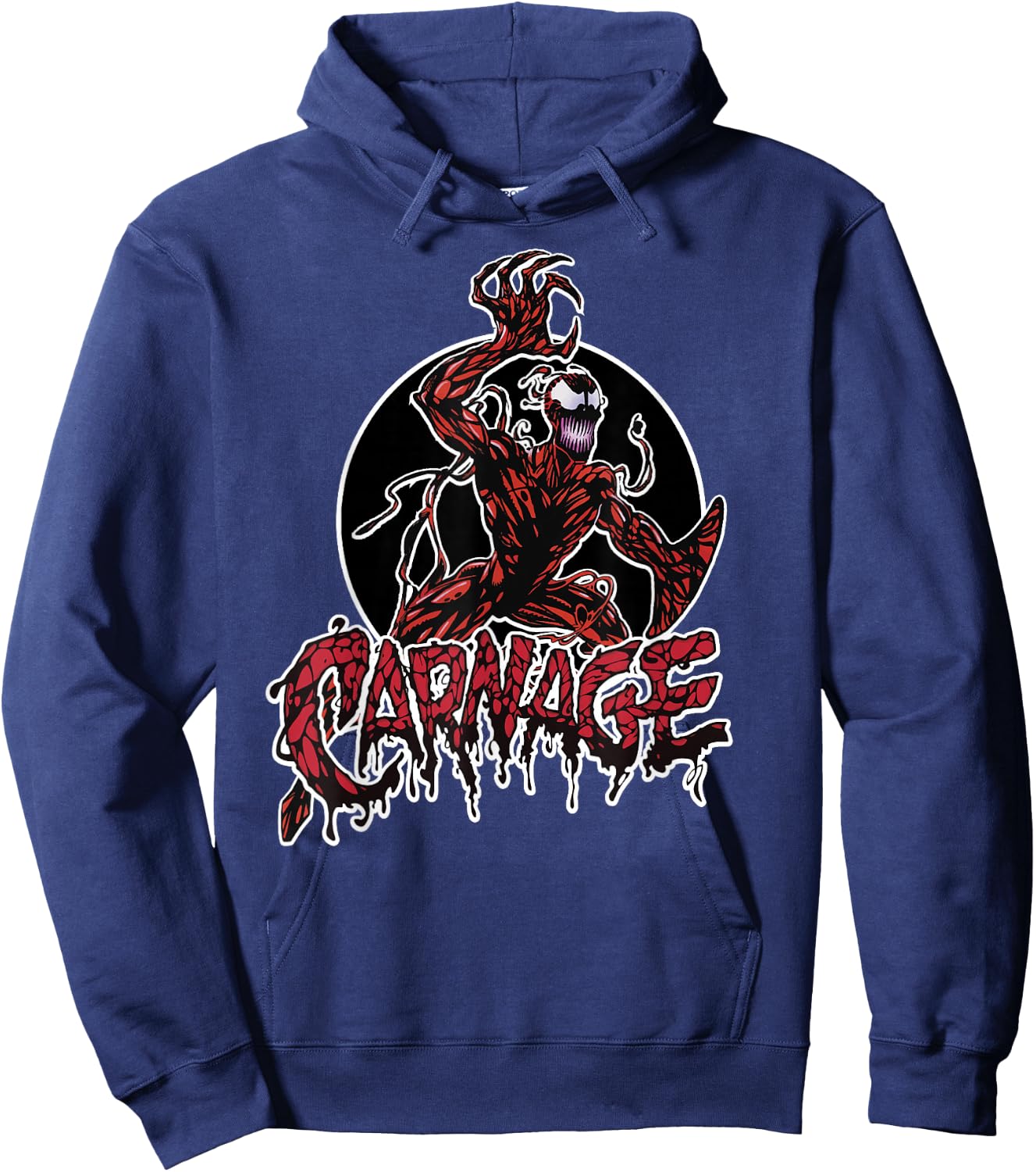 Marvel Carnage Portrait Logo Hoodie - Hoodie | Navy