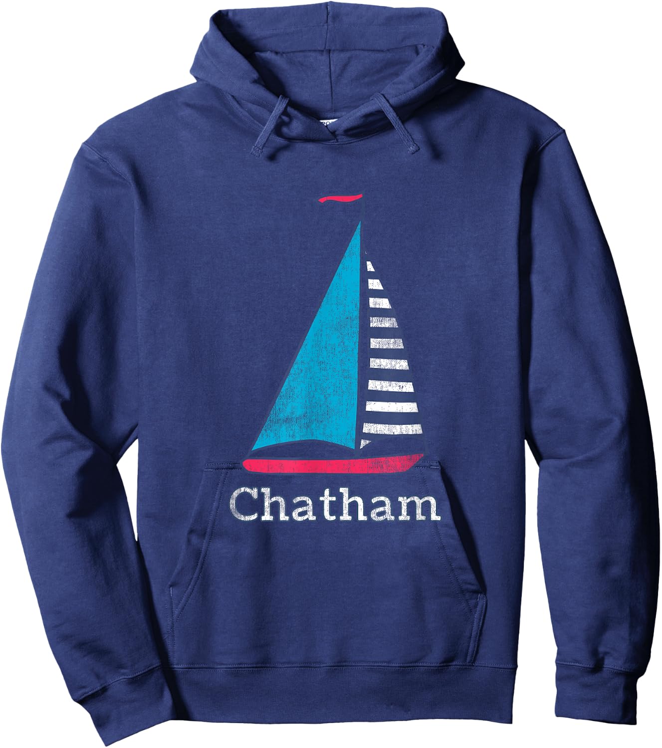 Chatham Cape Cod Massachusetts Sailing Sail Boat Nautical Hoodie - Hoodie | Navy