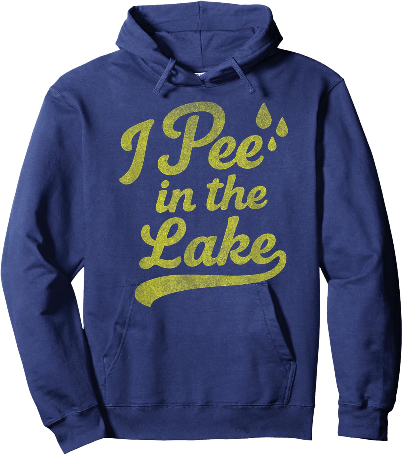 I Pee in THE Lake Funny Summer Vacation Boating Swimming Hoodie - Hoodie | Navy