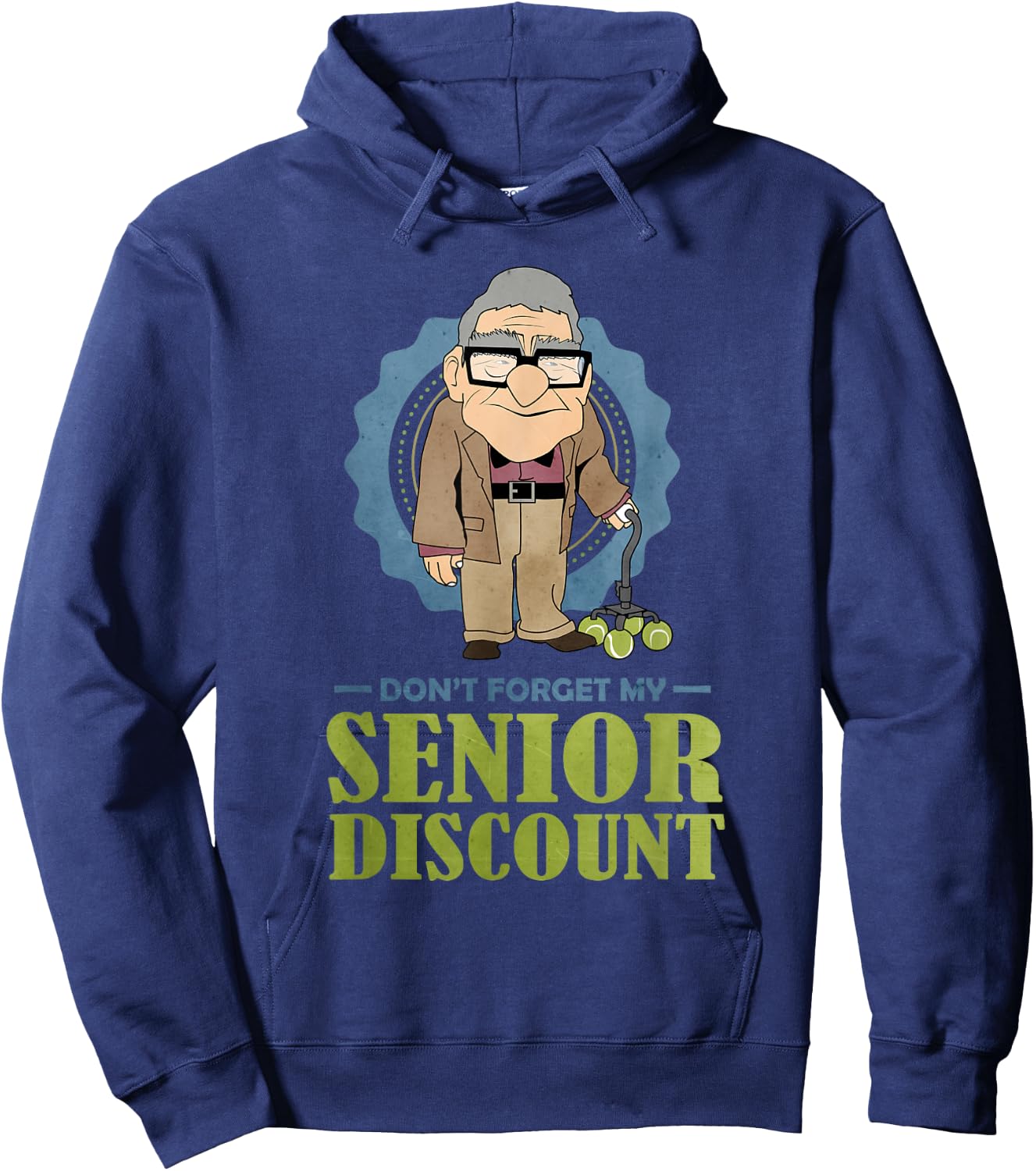 Senior Discount Grumpy Old Man Hoodie - Hoodie | Navy