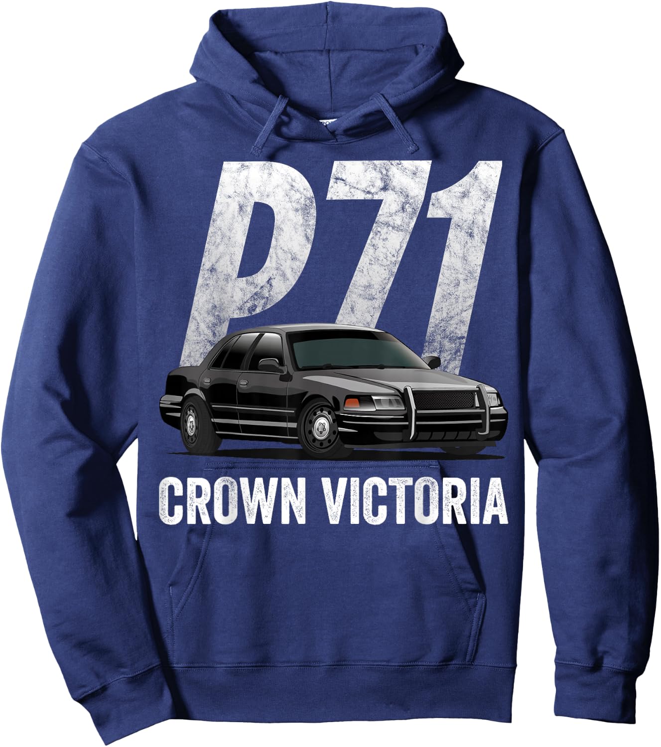 Police Car Crown Vic Interceptor P71 Shirt Hoodie - Hoodie | Navy