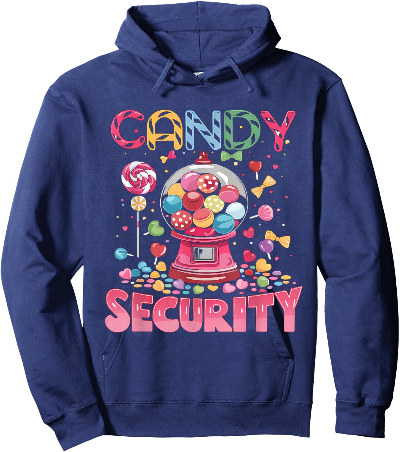 Candy Security Candyland Costume Kids Teens Adult Hoodie - Hoodie | Navy