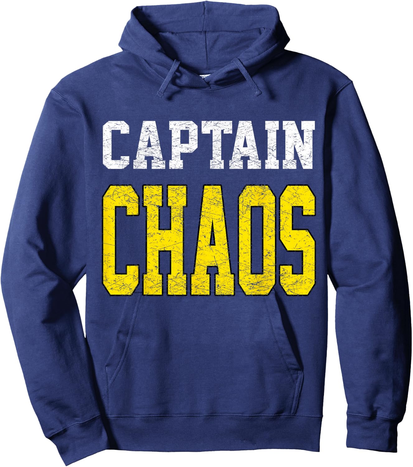 Captain Chaos Shirt for Parent Teacher Or Crazy Child Hoodie - Hoodie | Navy