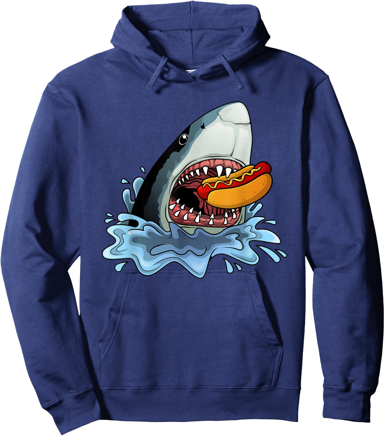 Cool Hot Dog Art Women Kids Hotdog Lovers Hot Dog Hoodie - Hoodie | Navy