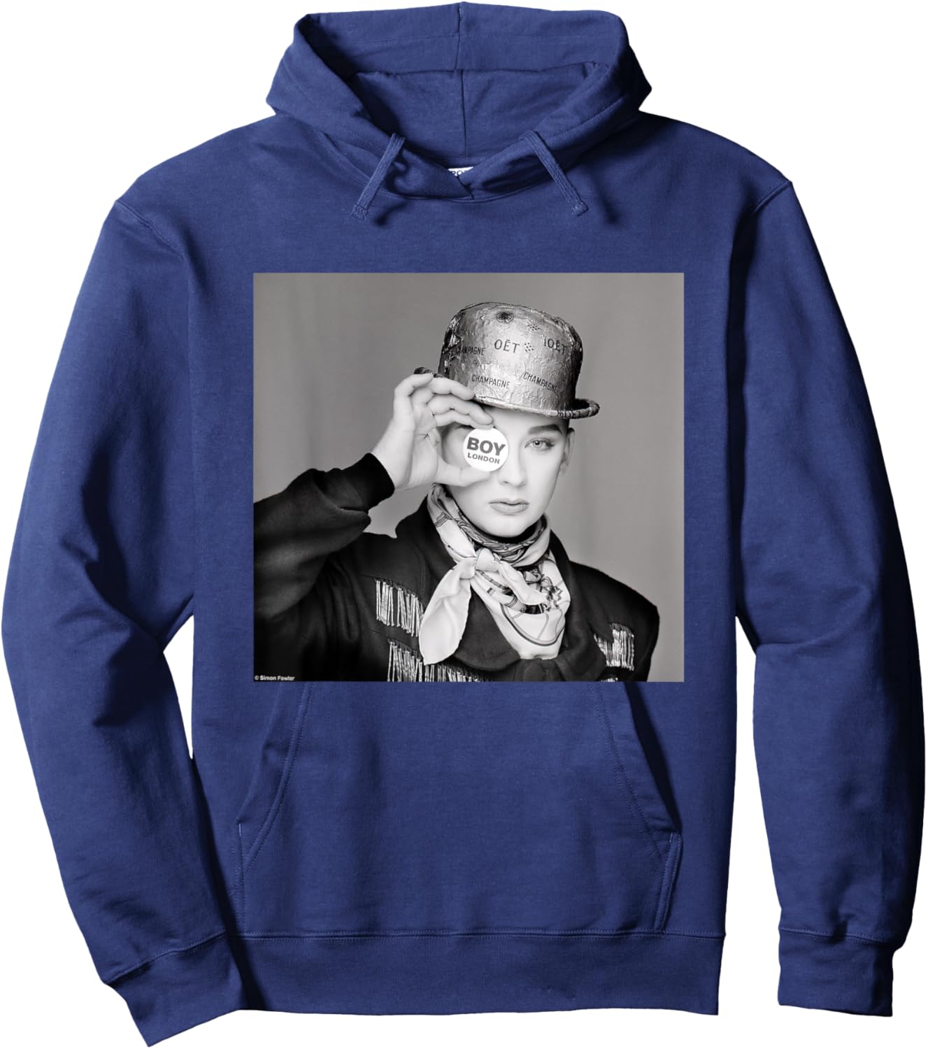 Boy George Culture Club Boy London By Simon Fowler Hoodie - Hoodie | Navy