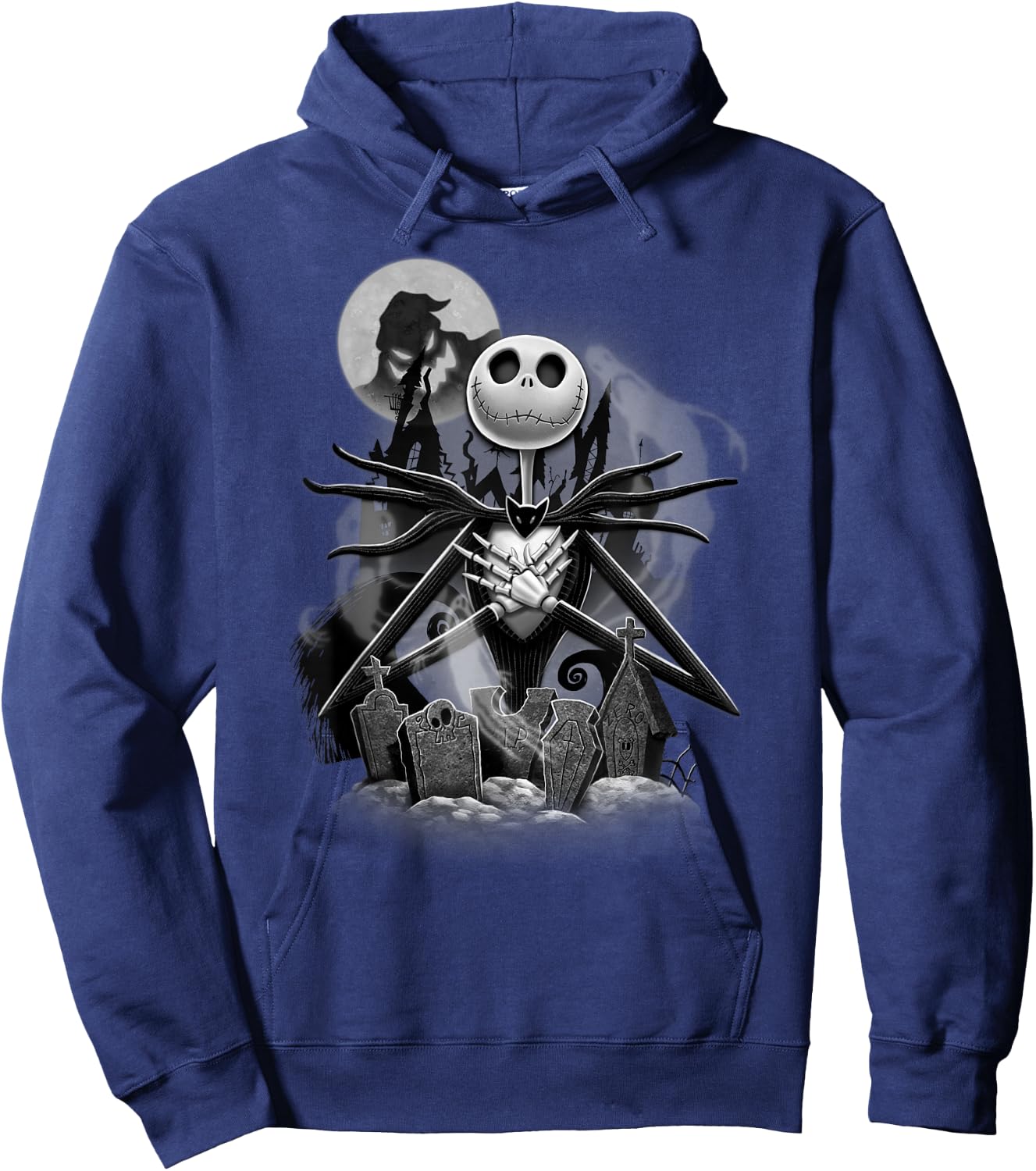 Disney - Nightmare Before Christmas Jack Night Scene Hoodie - Hoodie | Navy