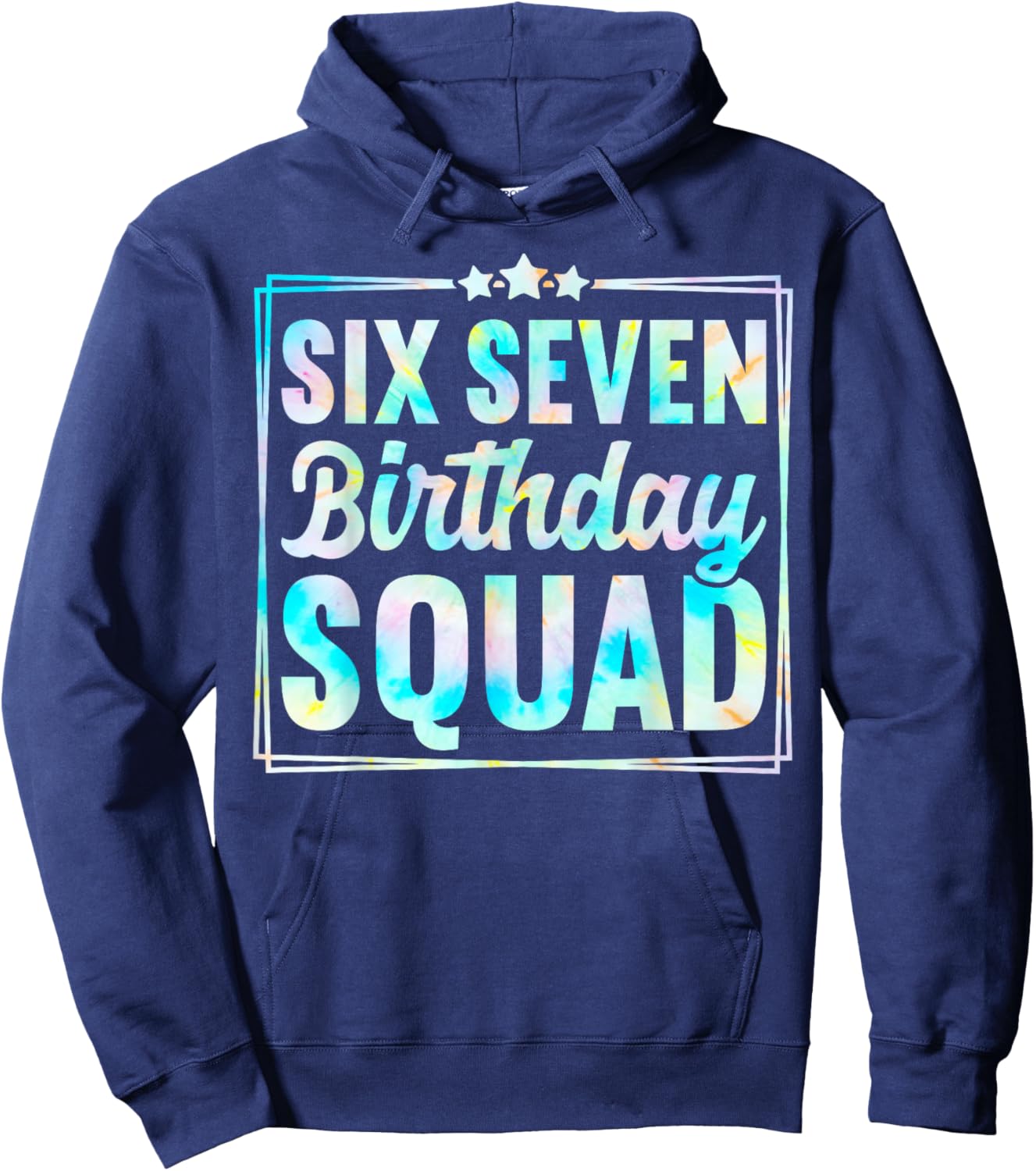 67 Birthday Squad Funny Six Seven Meme Kids Birthday Party Hoodie - Hoodie | Navy
