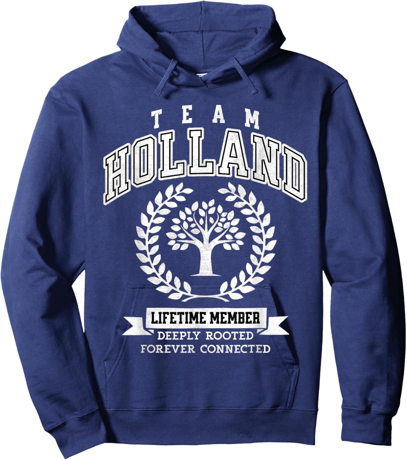 Team Holland Last Name Surname Custom Family Reunion Hoodie - Hoodie | Navy