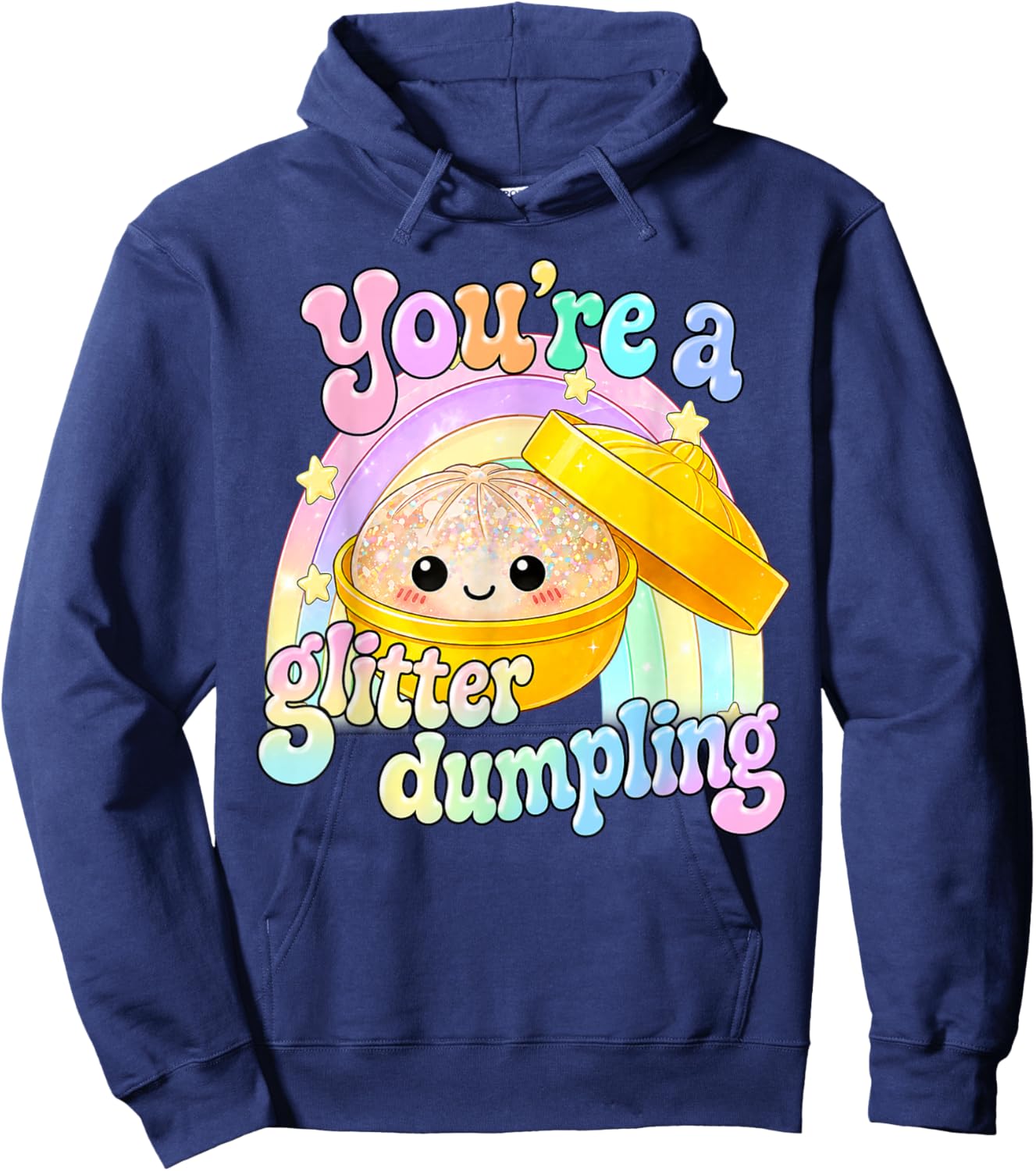 Funny You're A Dumpling Cute Dumpling Kids Girls Hoodie - Hoodie | Navy