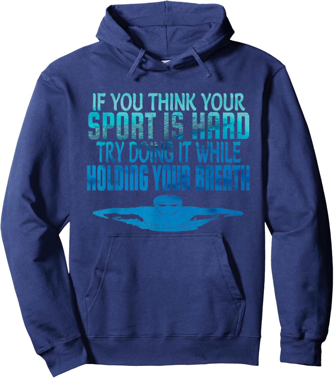 Swim Swimmer Funny Swimming Shirt Sport Practice Hoodie - Hoodie | Navy