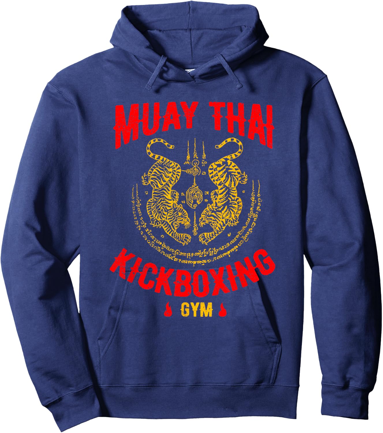 Tiger Muay Thai Kickboxing Gym MMA Training Gift Hoodie - Hoodie | Navy