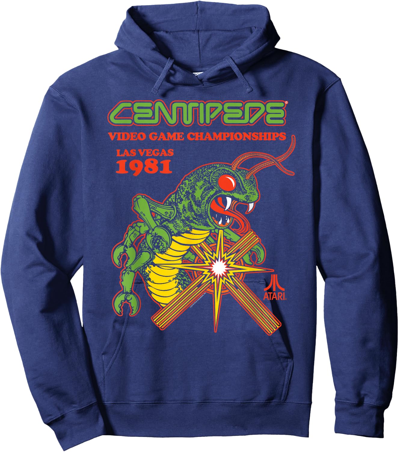ATARI Centipede State Champ Las Vegas 1982 Hoodie - Hoodie | Navy