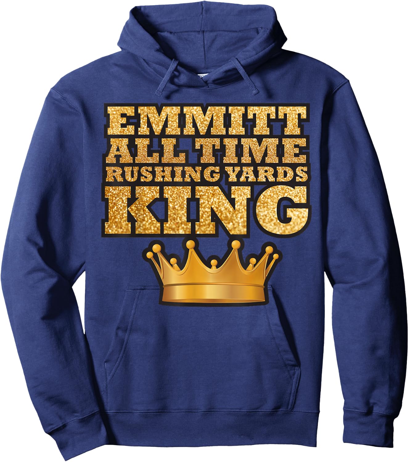 Smith All Time Rushing Yards King Apparel Hoodie - Hoodie | Navy