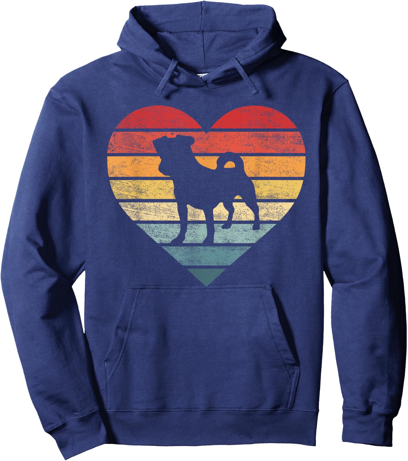Jack Russell Lover Owner Gifts Retro Sunset Dog Mom Dad Hoodie - Hoodie | Navy